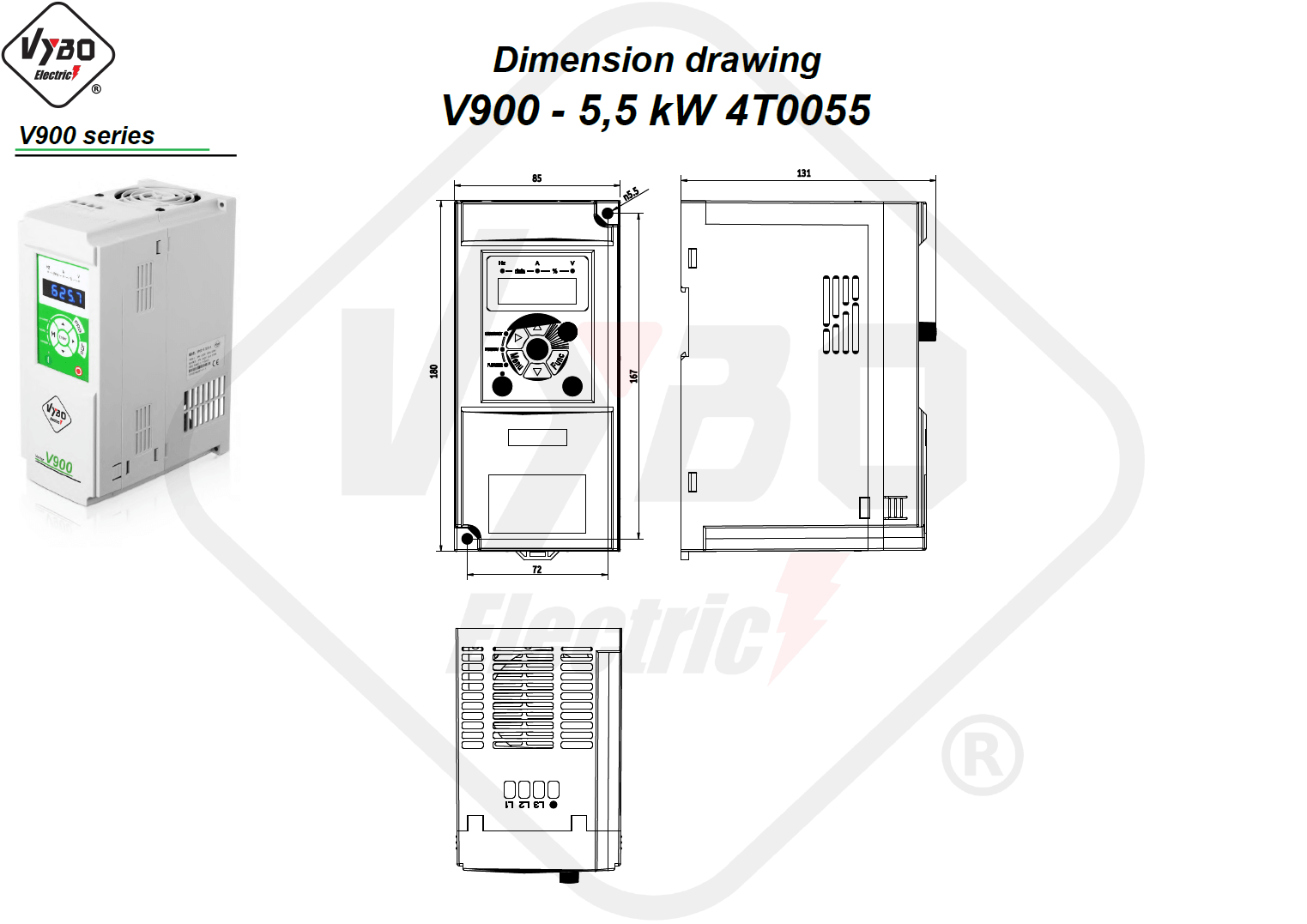 Σχέδιο διαστάσεων 4T0055