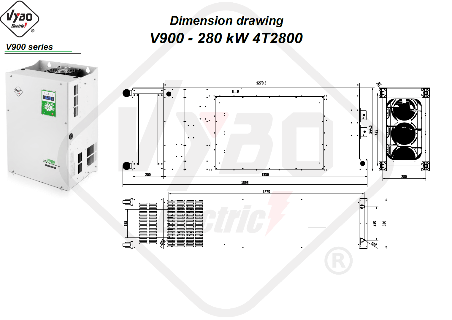 Σχέδιο διαστάσεων 4T2800